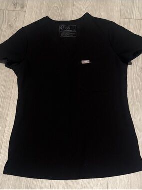 Figs Black Catarina Scrub Top XXS